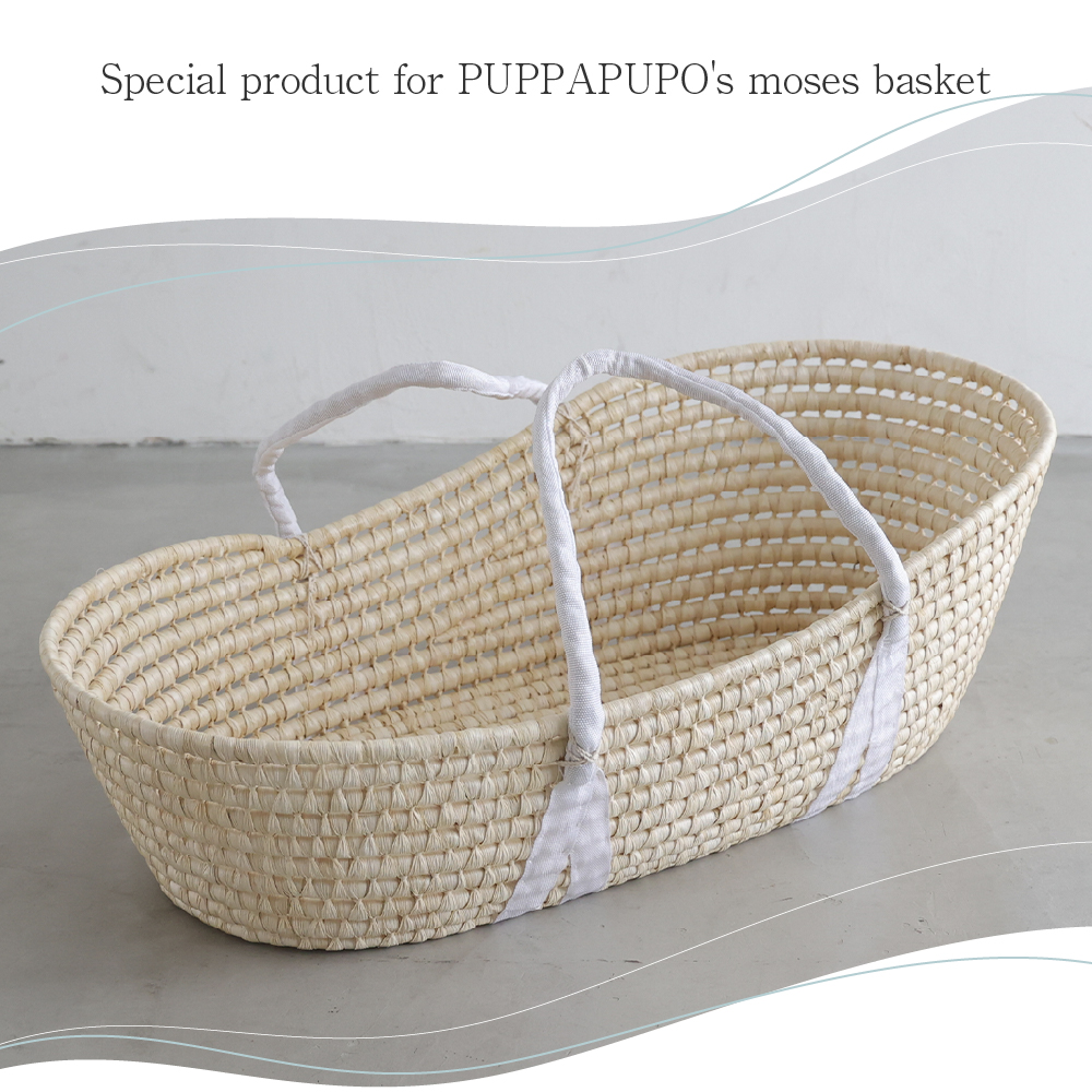 PUPPAPUPO Moses basket bumper (Ibul fabric with Moroccan design) PUPPAPUPO OFFICIAL STORE