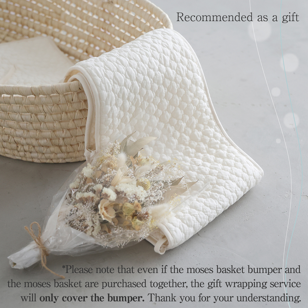 PUPPAPUPO Moses basket bumper (Ibul fabric with Moroccan design) PUPPAPUPO OFFICIAL STORE